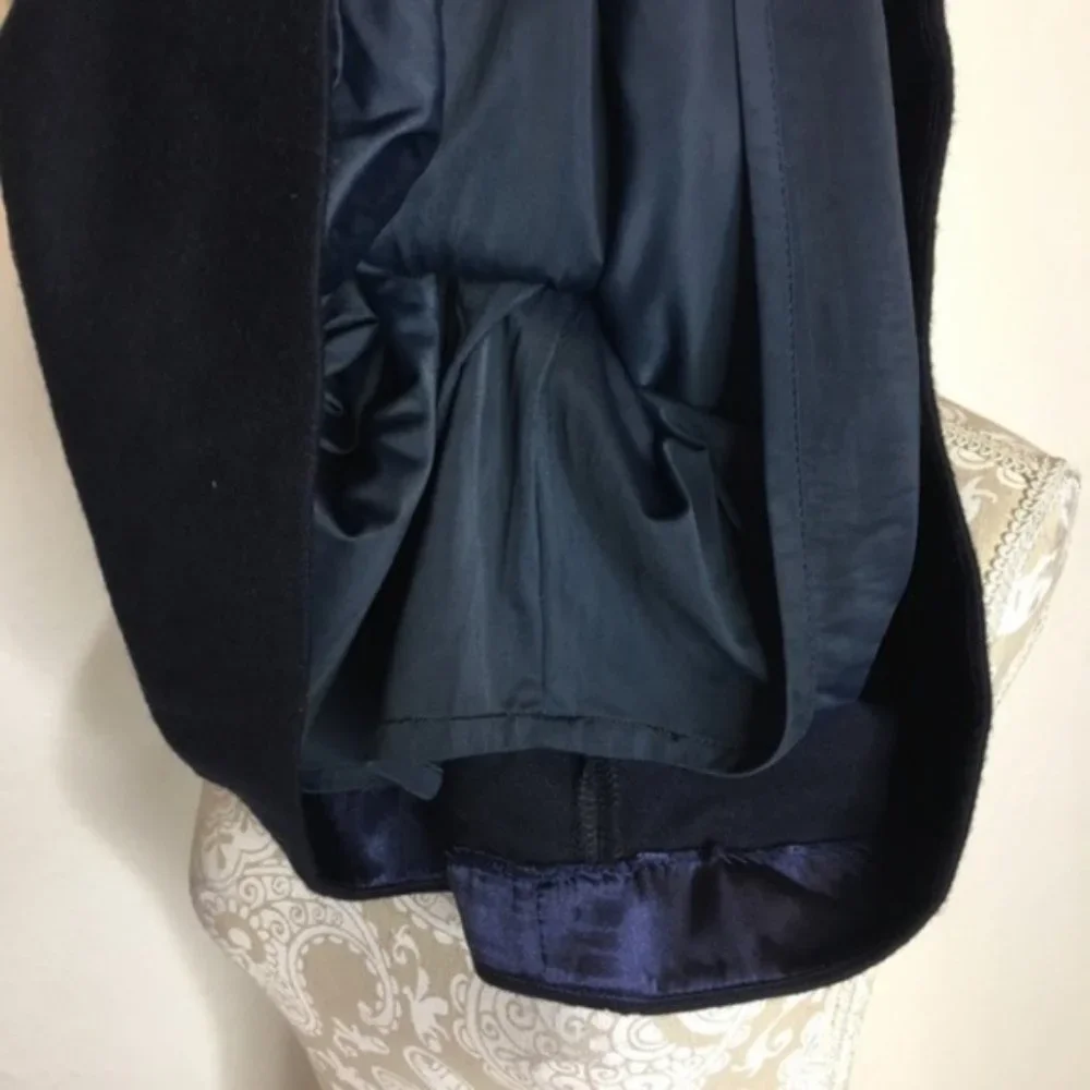 Vintage Wool Dress Navy SMALL Jumper INED Depusi Japanese - Picture 8 of 8